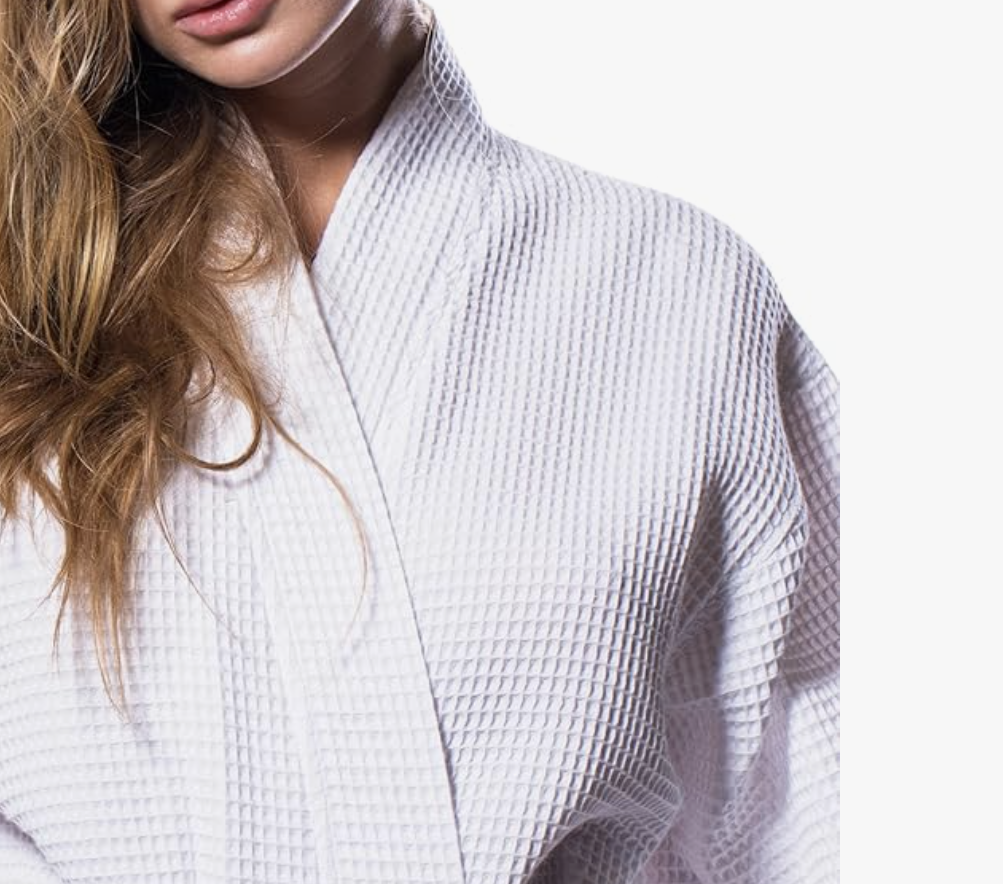 waffle knit unisex robe, cool gifts under $50